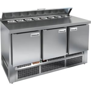 Стол холодильный для салатов HiCold SLE2-111GN (1/6) З с крышкой