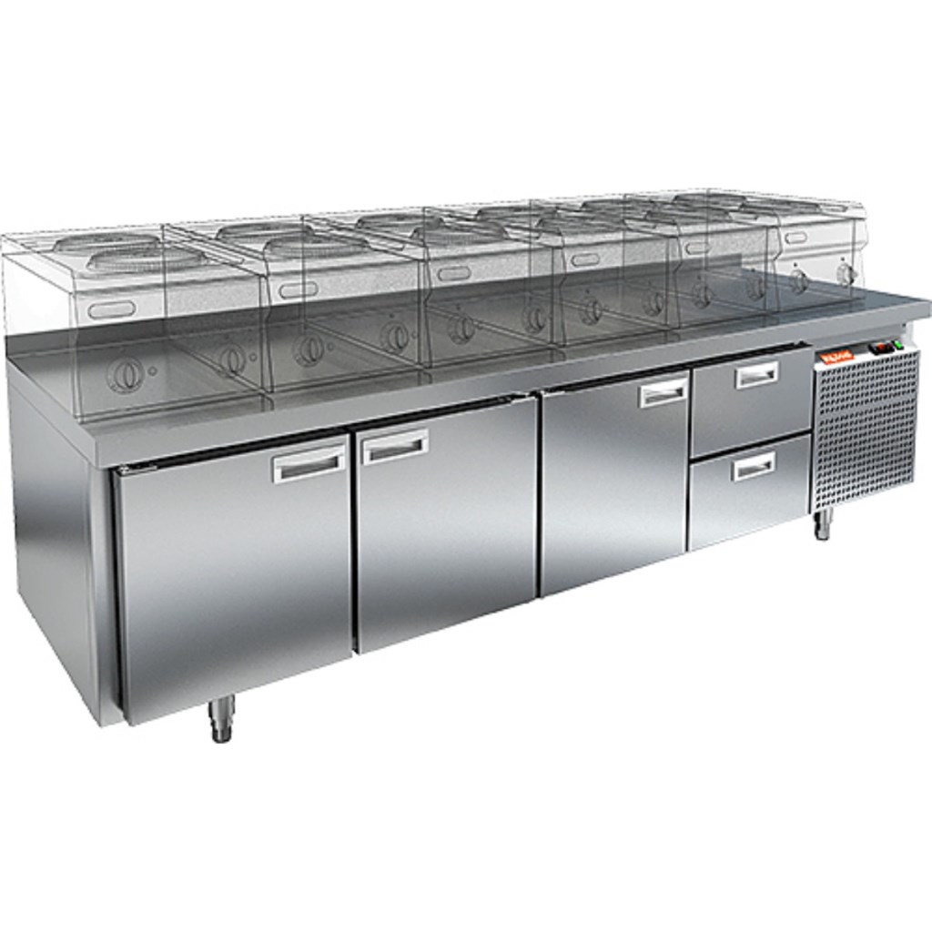 Стол охлаждаемый HiCold GN 1111/TN LT под тепловое оборудование