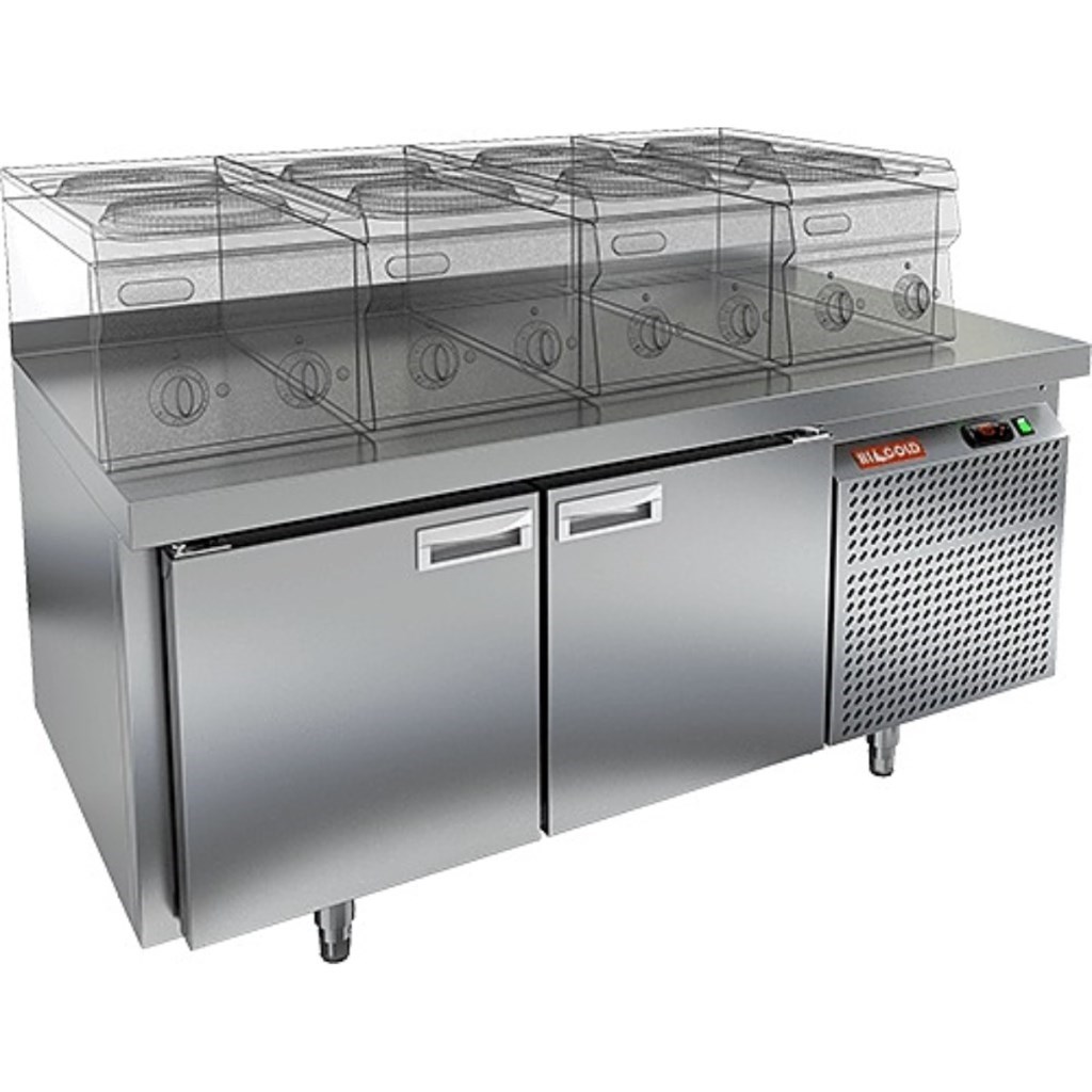 Стол морозильный HiCold GN 11/BT LT O под тепловое оборудование