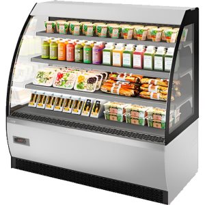 Витрина кондитерская Chilz VETE OFT 130 белый глянец, шлифованная нержавейка