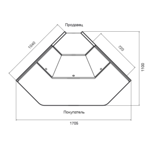 Витрина холодильная Dazzl Galaxy 080 ОУ 90 Self динамика