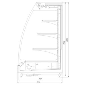 Горка холодильная Север Миндаль 1600/970 ВХС-2500 - Изображение 2