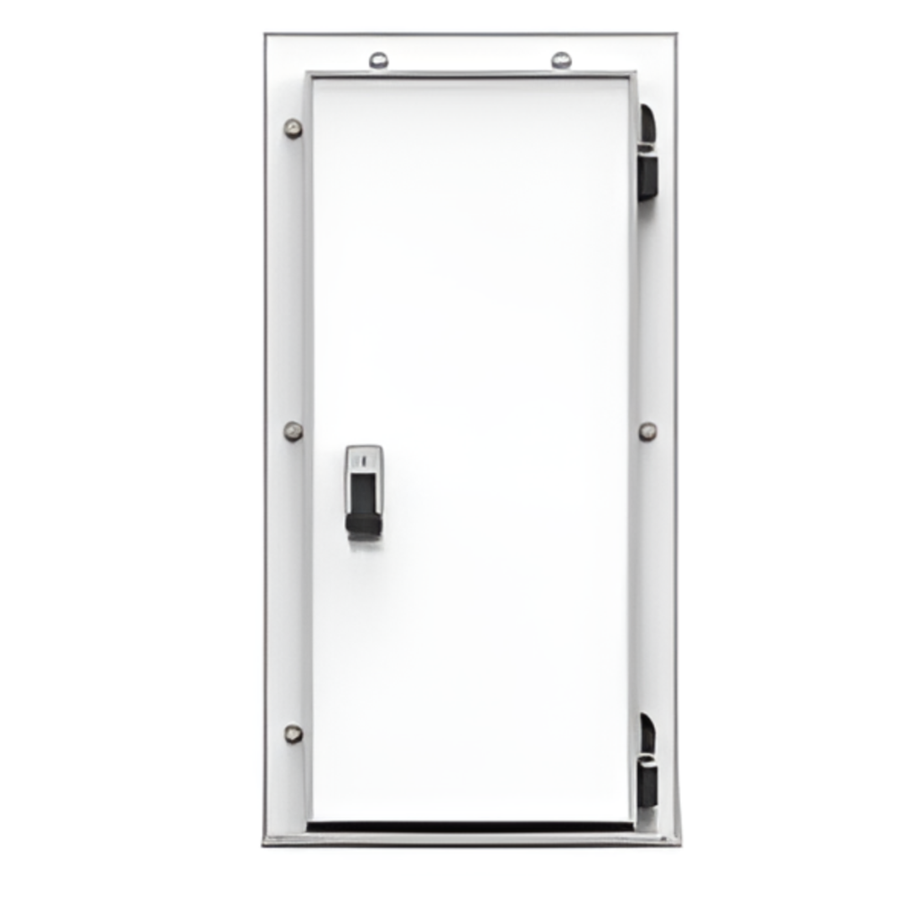 Дверь холодильная распашная одностворчатая НТ-РДО-900*2000/120 (с металлической рамой)