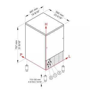 Льдогенератор Brema CB 425W HC (кубики) - Изображение 4