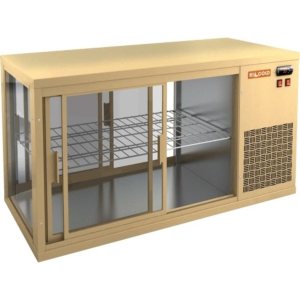 Витрина холодильная настольная HICOLD VRL T 1100 R Beige