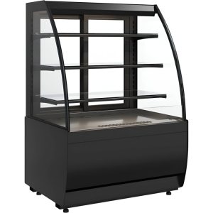 Витрина кондитерская Carboma K70 VM 0,9-2 Standard открытая (версия 2.0) (9005)