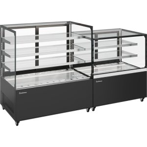 Витрина нейтральная Carboma KC78-130 N 1,2-1 (9005) - Изображение 3