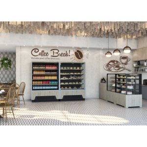 Горка холодильная Carboma FC20-07 VM 1,0-2 0300 (версия 2.0) (9006-9005) (бок металл) - Изображение 2