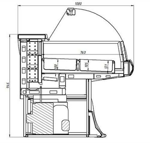 Витрина для мороженого Иней LIDA-LOTUS M 1,5 - Изображение 5