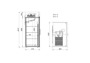 Шкаф холодильный универсальный Arkto V1.4-SD - Изображение 2