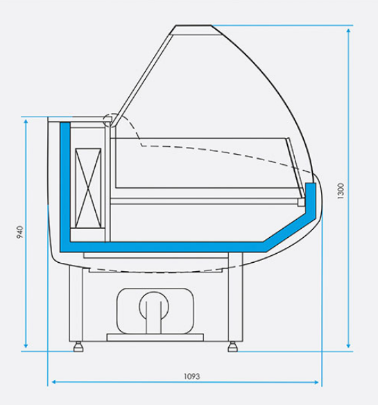 Витрина морозильная CRYSPI Gamma-2 M 1500 - Изображение 2