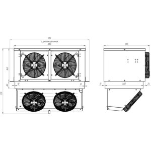 Моноблок холодильный среднетемпературный Intercold ММСМ-218 FT T (опция -10° С) - Изображение 2