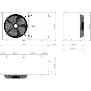 Компрессорно-конденсаторный блок Intercold CCB225 M5,5 - Изображение 2